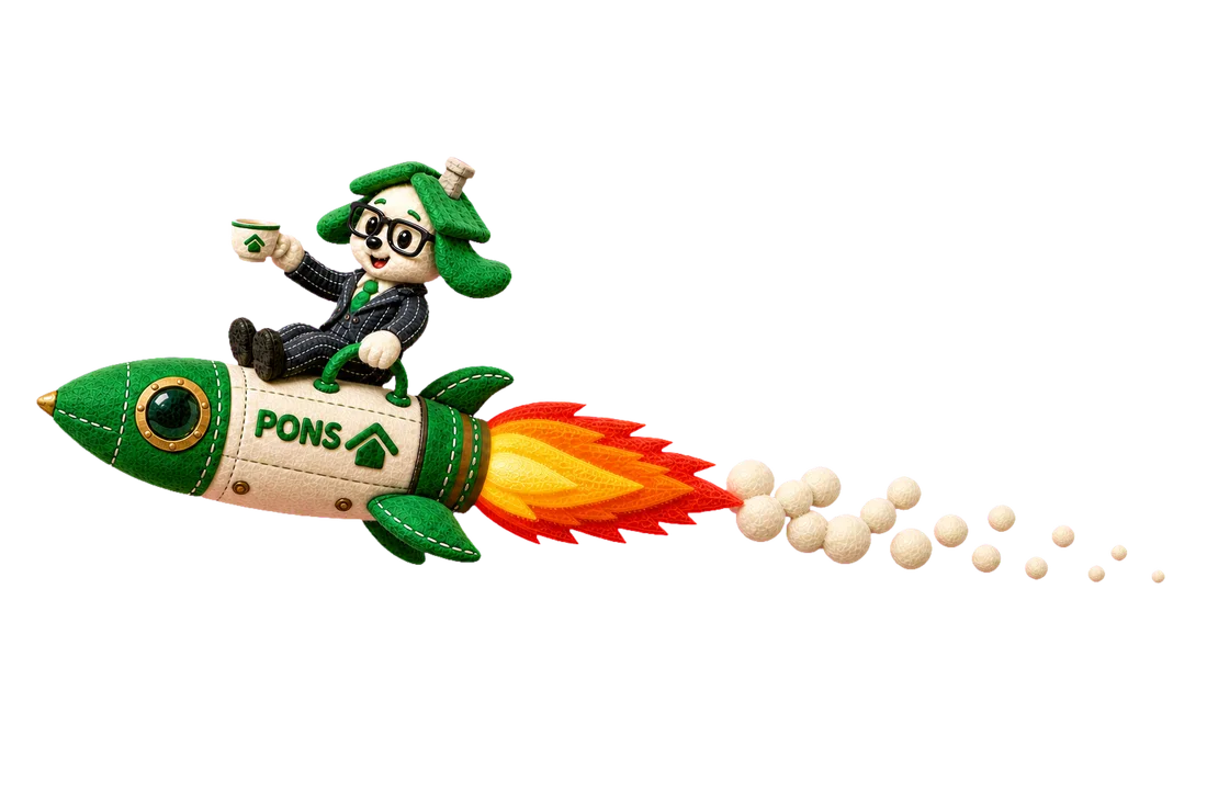 Pongo riding a rocket